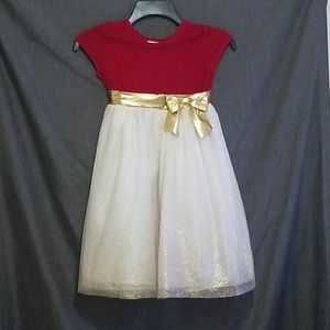 Little Red & White Dress